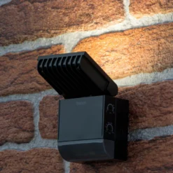 Theben LED-Außenwandleuchte theLeda S8-100, schwarz, Sensor