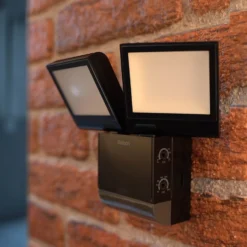 Theben LED-Außenwandleuchte theLeda S17-100, schwarz Sensor