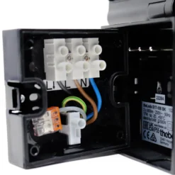 Theben LED-Außenwandleuchte theLeda S17-100, schwarz Sensor