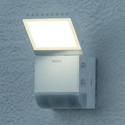 Theben LED-Außenwandleuchte theLeda S8-100, weiß, Sensor