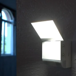 Theben LED-Außenwandleuchte theLeda S8-100, weiß, Sensor
