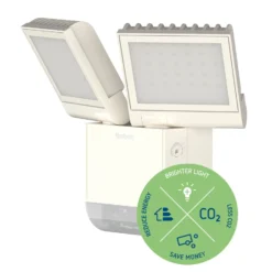Theben LED-Außenwandleuchte theLeda S17-100, weiß, Sensor