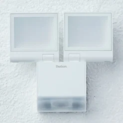 Theben LED-Außenwandleuchte theLeda S17-100, weiß, Sensor