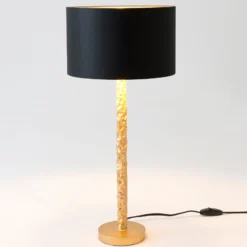 Tischlampe Cancelliere Rotonda schwarz/gold 57 cm