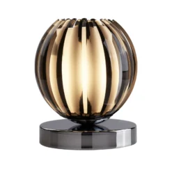 Tischlampe Claw mit Touchfunktion, Schirm rauch