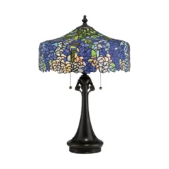 Tischlampe Cobalt im Tiffany-Design