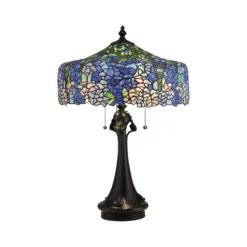 Tischlampe Cobalt im Tiffany-Design