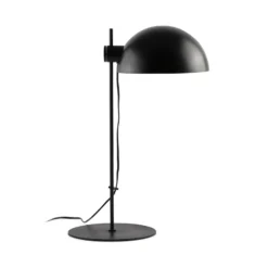 Tischlampe Dominica, schwarz matt, Stahl, Höhe 53 cm