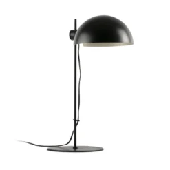 Tischlampe Dominica, schwarz matt, Stahl, Höhe 53 cm
