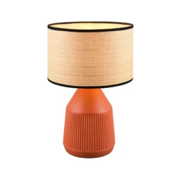 Tischlampe Formentera, terracotta/beige 43 cm Keramik/Papier