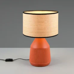 Tischlampe Formentera, terracotta/beige 43 cm Keramik/Papier