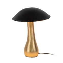 Tischlampe FORTUNELLO, schwarz/gold, Höhe 40 cm, Metall 5xG4