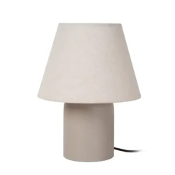 Tischlampe Macia, beige/naturfarben Höhe 27 cm Keramik/Stoff