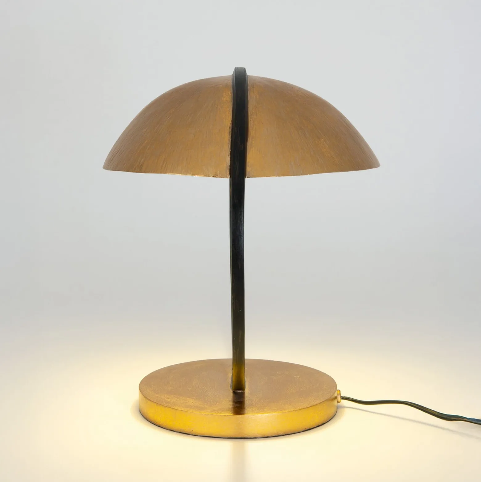Tischlampe MEZZADORA, gold/schwarz, Höhe 35 cm Metall 2 x G9