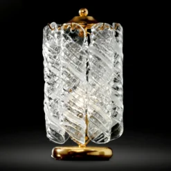 Tischlampe Molle, 24 Karat vergoldet