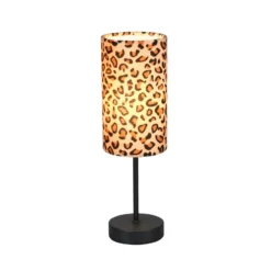 Tischlampe Pardina braun gescheckt/schwarz Höhe 37 cm Metall