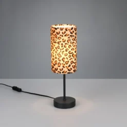 Tischlampe Pardina braun gescheckt/schwarz Höhe 37 cm Metall