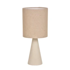 Tischlampe Sally, elfenbeinfarben/beige Höhe 33 cm Metall