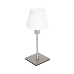 Tischleuchte Ancilla, stahl, Höhe 33 cm, Metall, Glas, E14