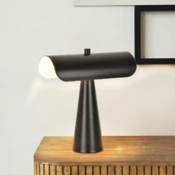 Tischleuchte Billie, schwarz matt, 30 cm, Metall