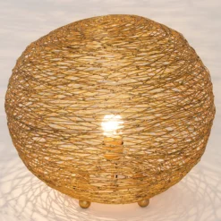 Tischleuchte Campano gold, 40 cm Durchmesser