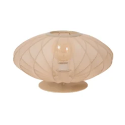 Tischleuchte Corina, creme, Ø 40 cm, E27, Kunststoff