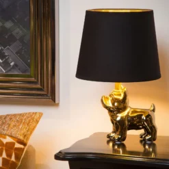 Tischleuchte Extravaganza Sir Winston gold/schwarz