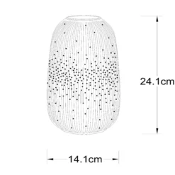Tischleuchte Flores, Ø 14,1 cm, Porzellan, weiß, E14