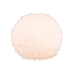 Tischleuchte Furry, Höhe 24 cm, sandfarben, Synthetik-Plüsch