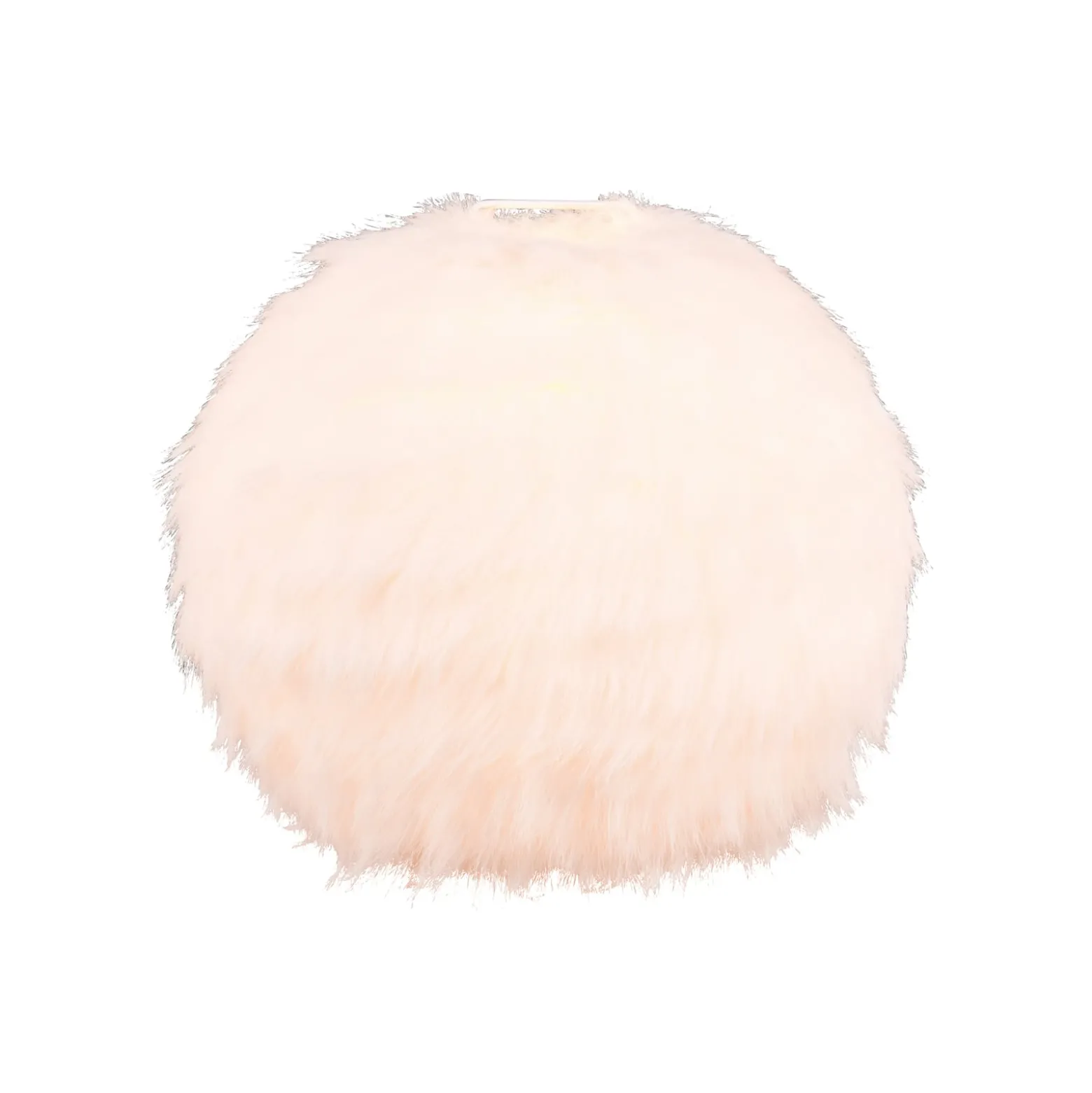 Tischleuchte Furry, Höhe 24 cm, sandfarben, Synthetik-Plüsch
