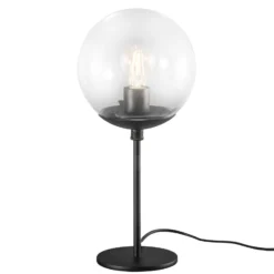 Tischleuchte Global Ø 20 cm schwarz