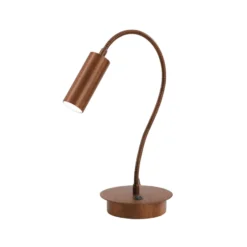 Tischleuchte 7538, holz brüniert, verstellbar, GU4-MR11