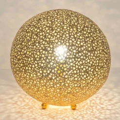 Tischleuchte Lily Grande, Ø 43 cm, gold