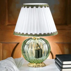 Tischleuchte Maureen mit Muranoglas