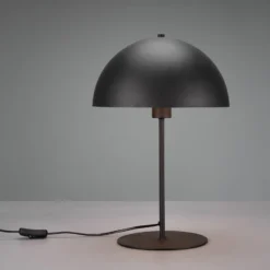 Tischleuchte Nola, schwarz/gold, Höhe 45 cm, Metall