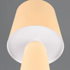 Tischleuchte Nubian, beige, Höhe 40 cm, Metall, E27