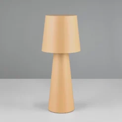 Tischleuchte Nubian, beige, Höhe 40 cm, Metall, E27