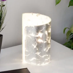 Tischleuchte Papiro, silber