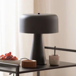 Tischleuchte PENTO, schwarz, Höhe 35 cm, Metall, E27