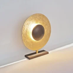 Tischleuchte Satellite Höhe 52cm gold/braun