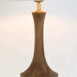 Tischleuchte SUBASIO, natur/écru, Höhe 50 cm, Mangoholz, E27
