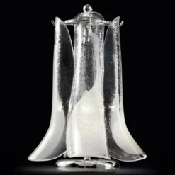 Tischleuchte Tulipani mit Murano-Glas