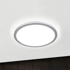 Titanfarbene LED-Deckenlampe Aria, dimmbar - 40 cm
