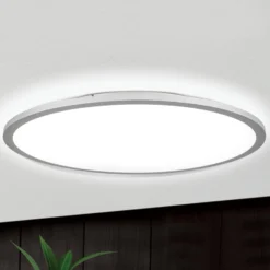 Titanfarbene LED-Deckenlampe Aria, dimmbar - 60 cm