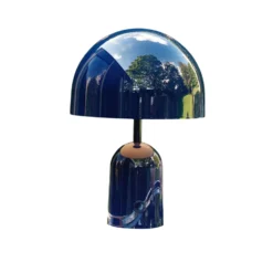 Tom Dixon Akku-Tischlampe BELL PORTABLE, indigo, 28 cm IP44