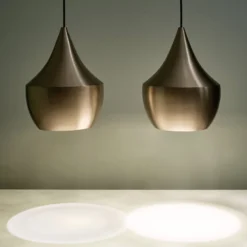 Tom Dixon Beat Fat LED-Pendelleuchte, messing