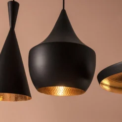 Tom Dixon Beat Fat LED-Pendelleuchte, schwarz