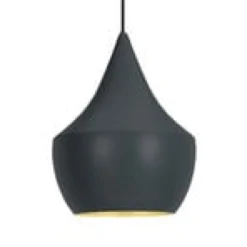 Tom Dixon Beat Fat LED-Pendelleuchte, schwarz