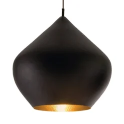 Tom Dixon Beat Stout LED-Pendelleuchte, schwarz