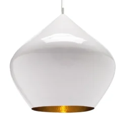 Tom Dixon Beat Stout LED-Pendelleuchte, weiß
